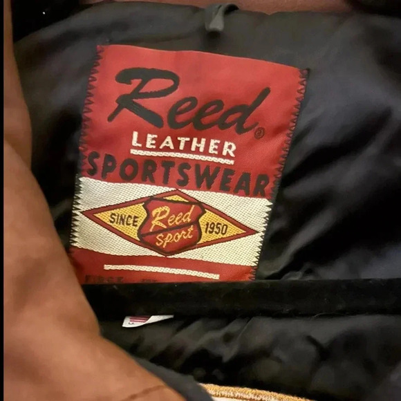 Reed Sportswear Vintage Leather/Wool Letterman Varsity Jacket Made In USA XL - Picture 8 of 8